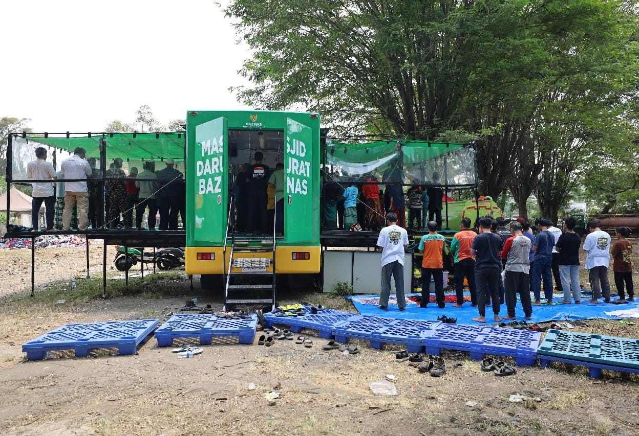 BAZNAS RI Dirikan Masjid Darurat Bagi Penyintas Kebakaran Manggarai