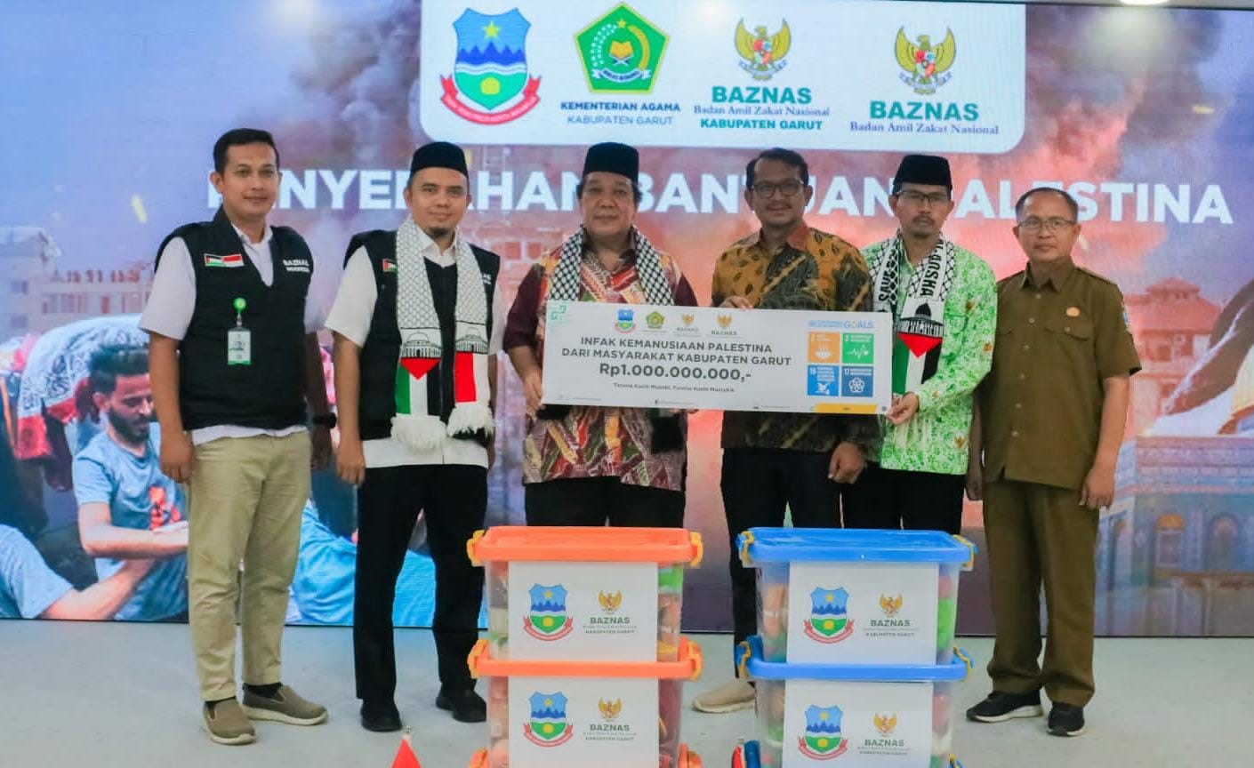 BAZNAS Kabupaten Garut Salurkan Infak Kemanusiaan Palestina Rp1 Miliar