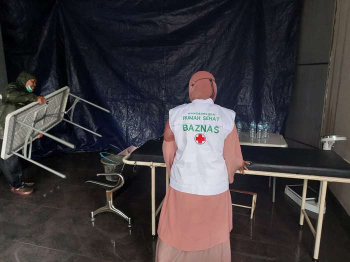 Klinik Gratis Fakir Miskin BAZNAS Terbakar Layanan Kesehatan Terus