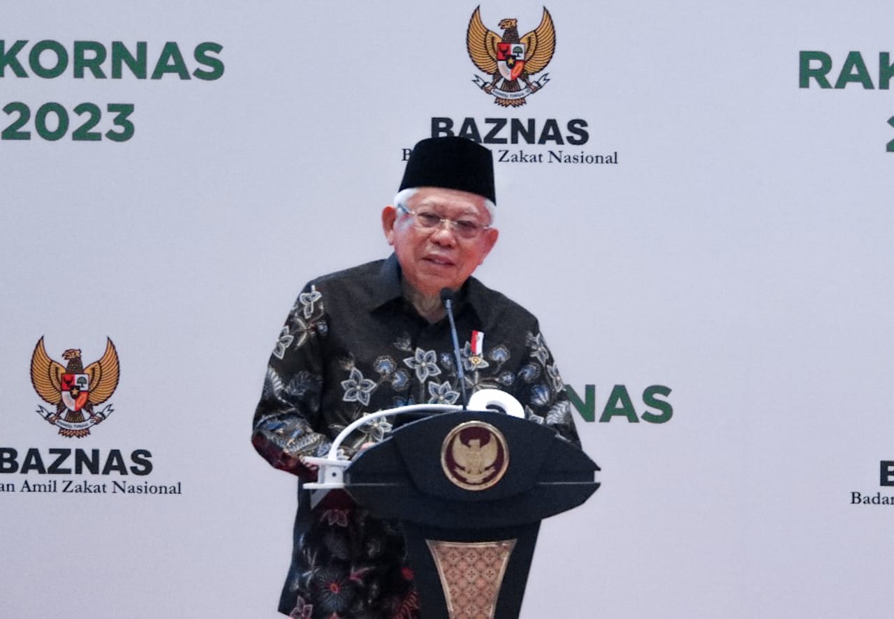 Di Rakornas BAZNAS Wapres Ma Ruf Amin Ungkap 3 Strategi Transformasi