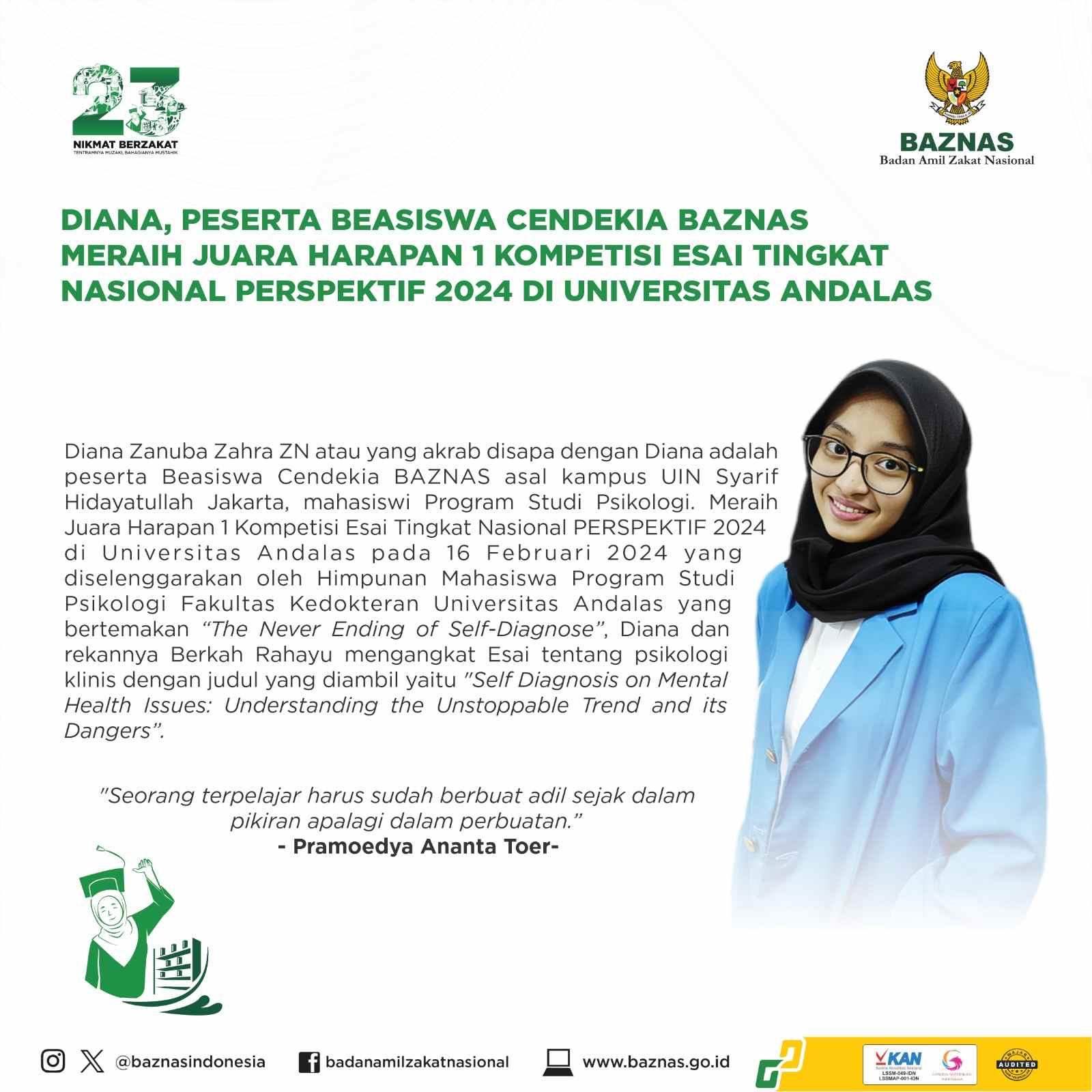 contoh essay beasiswa baznas kontribusiku menjadi generasi zakat